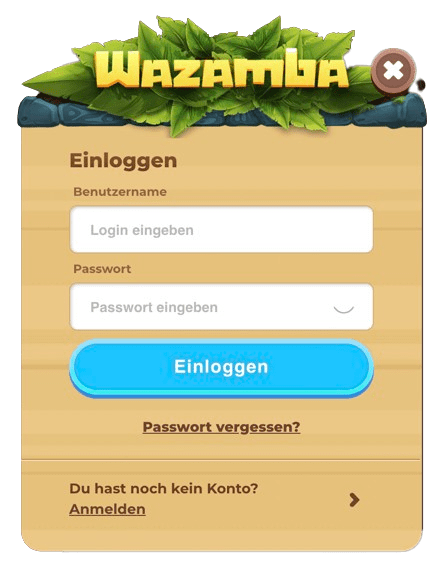 Wazamba Login
