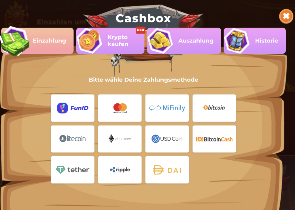 Zahlungen Wazamba Casino DE